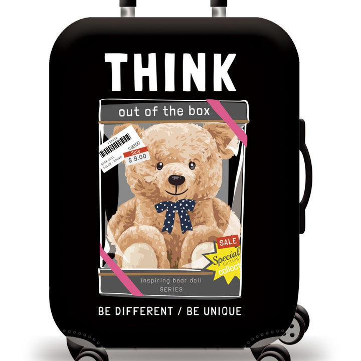 Unisex nan Kids Trolley Suitcase with cute teddy bear design, hard shell, telescopic handle and four swivel wheels Stornfield