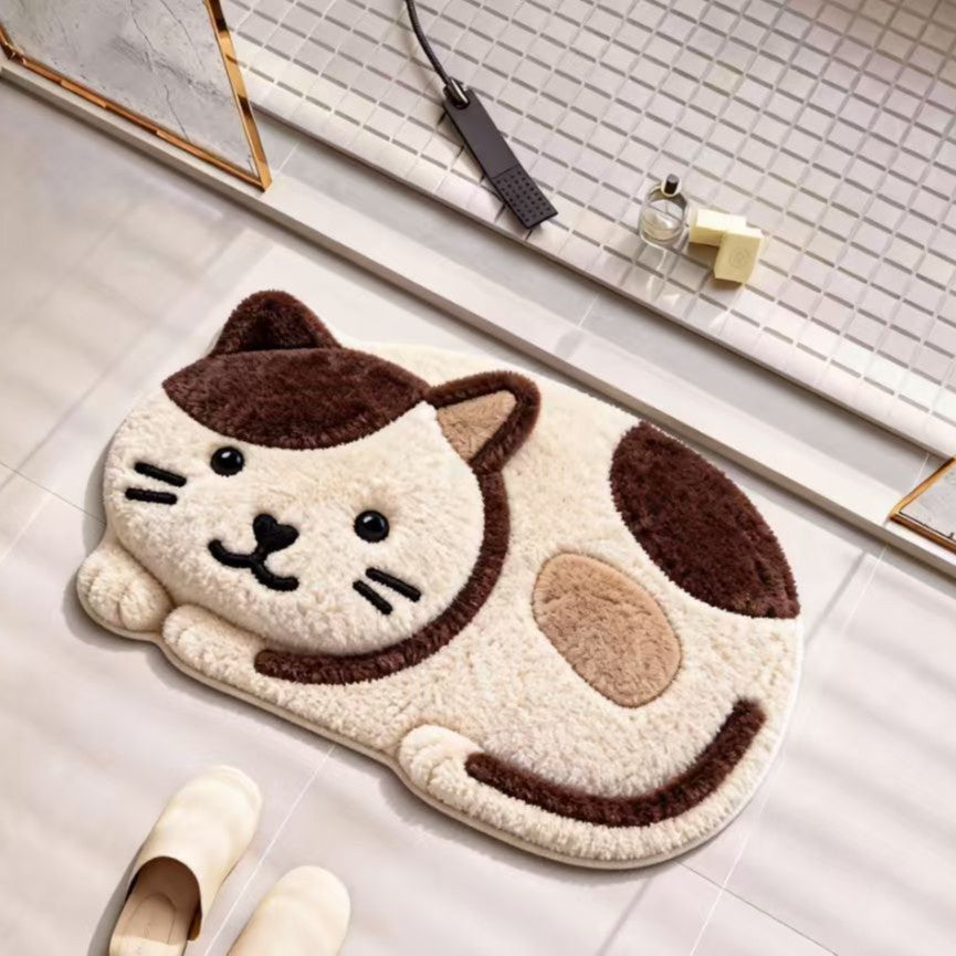 Nautical-Themed Plush Bath Mat