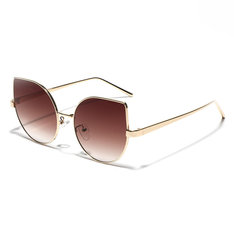 Ladies Cat-Eye Sunglasses with Polarized Lenses and Elegant Metal Frame Stornfield
