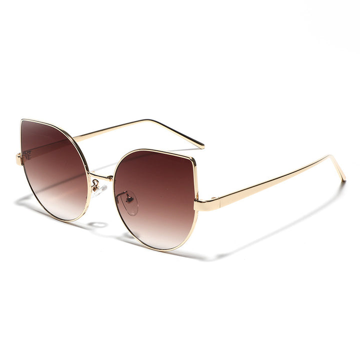 Ladies Cat-Eye Sunglasses with Polarized Lenses and Elegant Metal Frame Stornfield