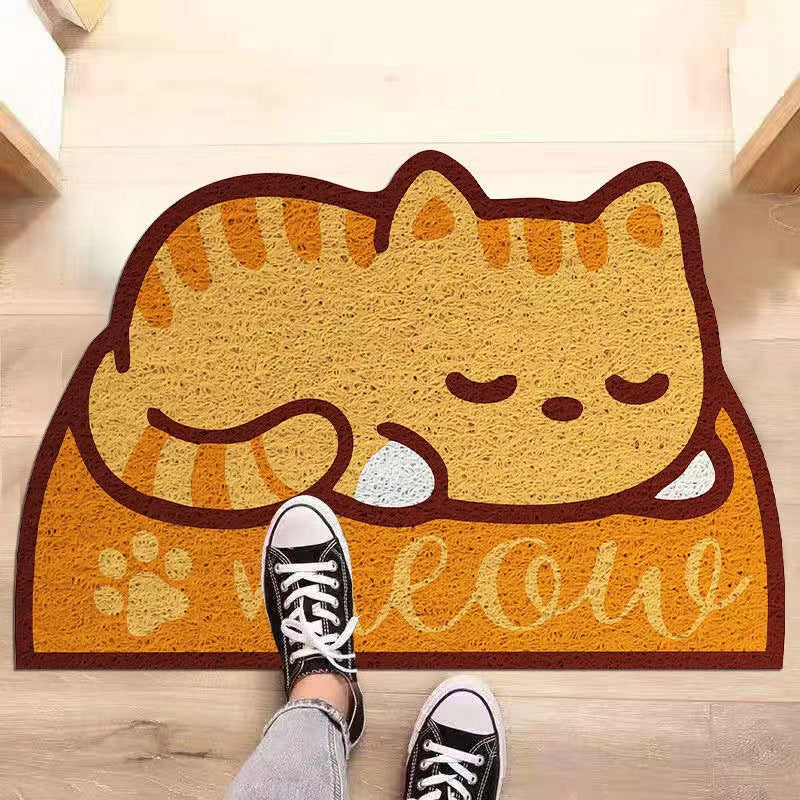 Cat-Themed Decorative Floor Mat for Home