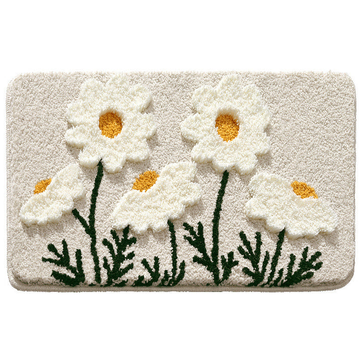Floral Design Bath Mat Stornfield