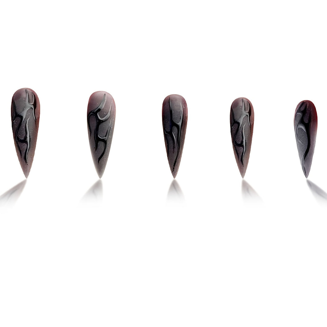 Artistic Stiletto Nail Art Enhancements Stornfield