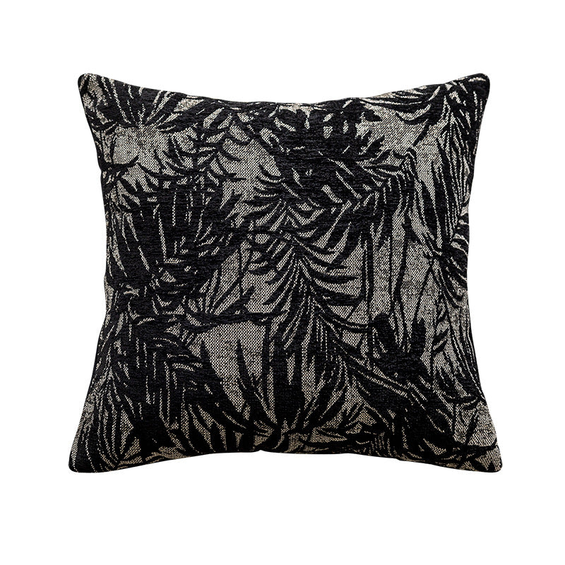 Decorative pillow with botanical motif