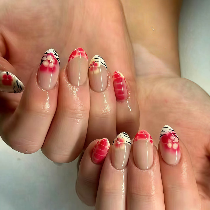 Artistic Floral Press-On Nail Set Stornfield 1787368887