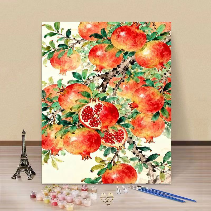 Artistic Pomegranate DIY Paint by Numbers Kit Stornfield