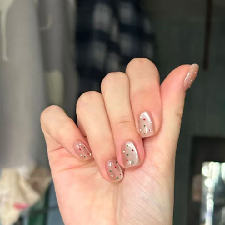 Elegant French Tip Press-On Nail Set Stornfield