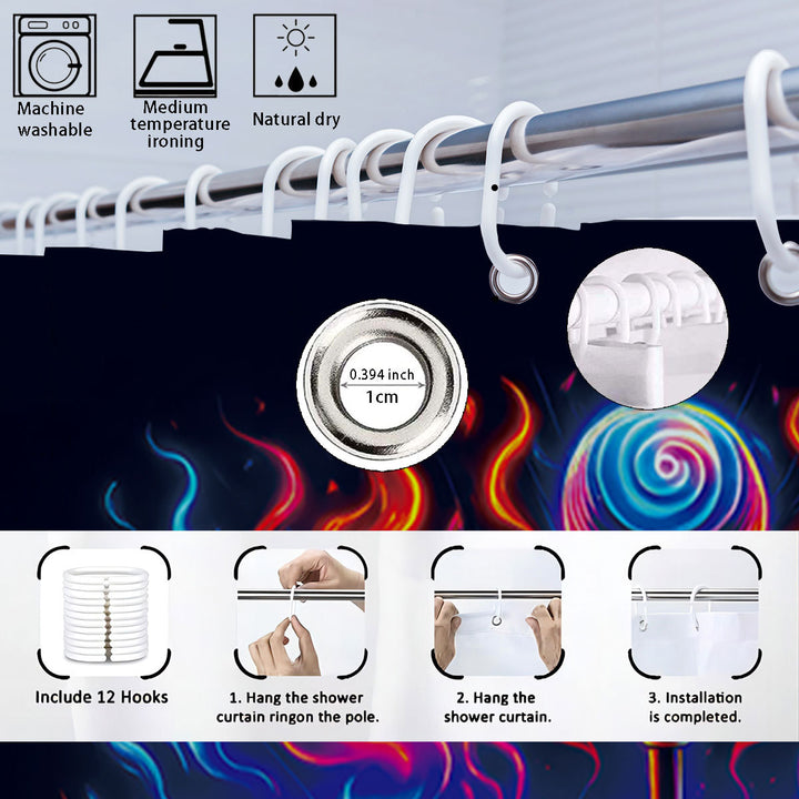 Digital Dragonfly-Themed Bathroom Set Stornfield