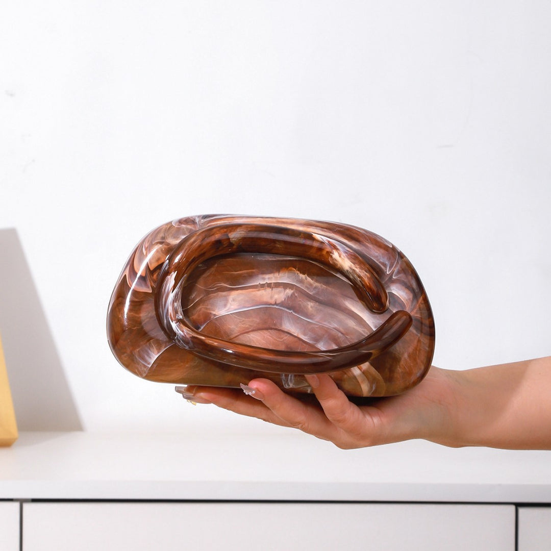 Sculptural Acrylic Evening Clutch