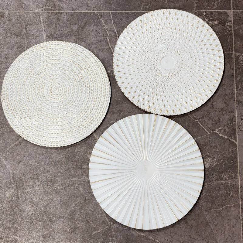 Decorative Embossed Placemats Set Stornfield