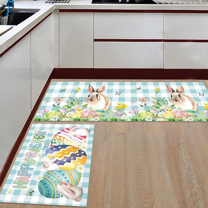 Children's Easter-Themed Kitchen Floor Mat Stornfield