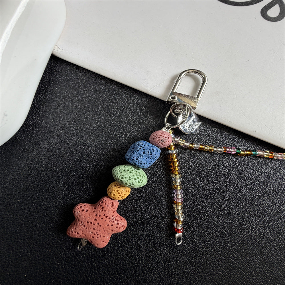 Decorative Beaded Charm Keychain Stornfield 1790135647