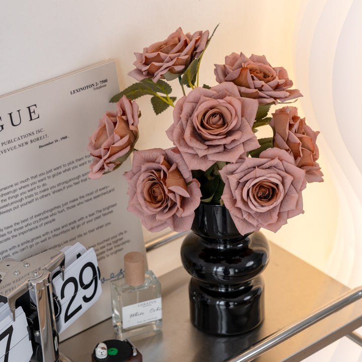 Faux Rose Flower Arrangement