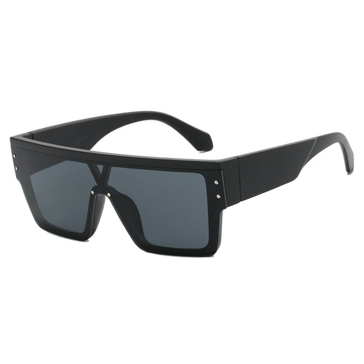 Women futuristic oversized sunglasses with clear lenses Stornfield