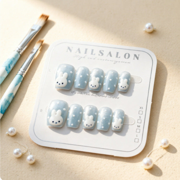 Artificial nails with sweet bunny motif Stornfield