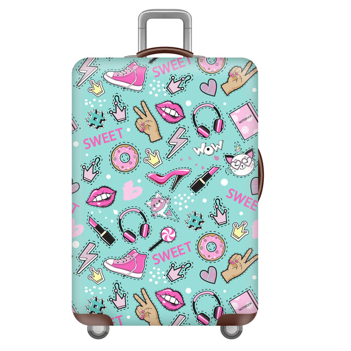 Unisex hard-shell suitcase with funny monster design Stornfield