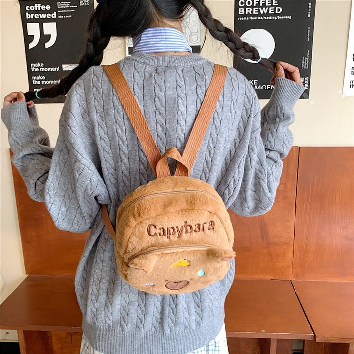 Plush Backpack in Capybara Design Stornfield 1785466535