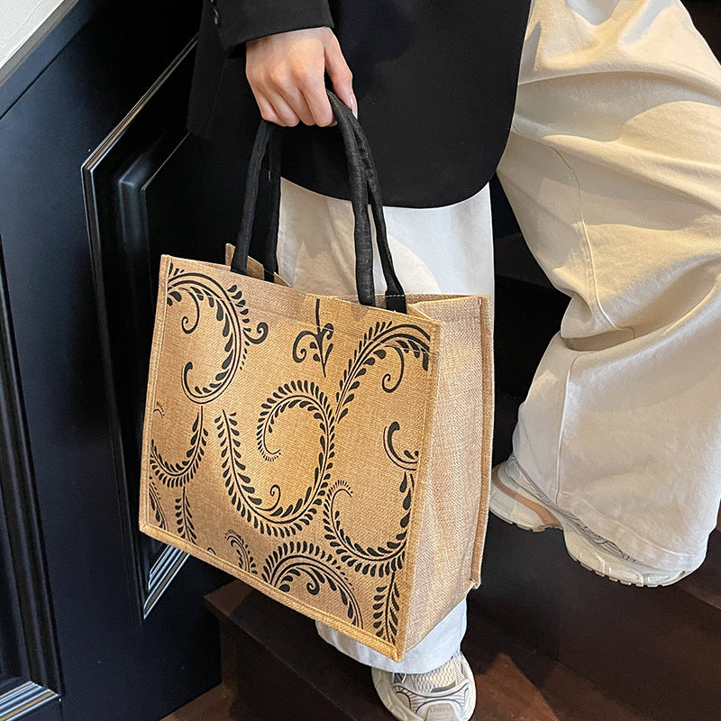Elegantly Designed Linen Tote Bag