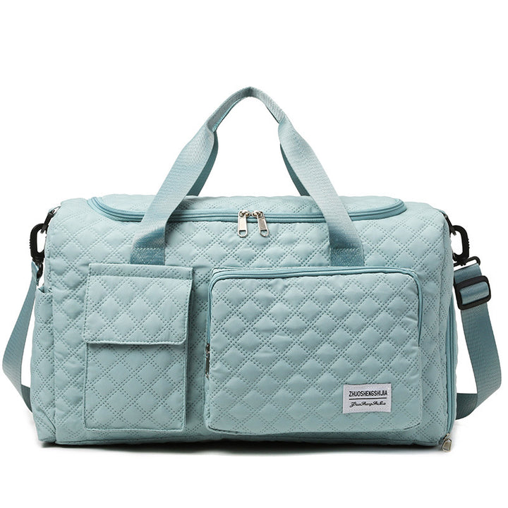 Spacious Quilted Gym Duffel Bag