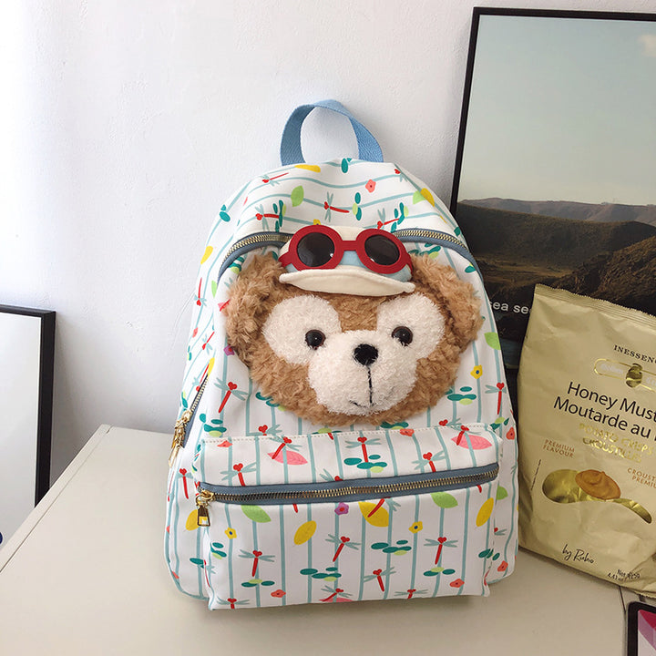 Playful Plush Animal Backpack