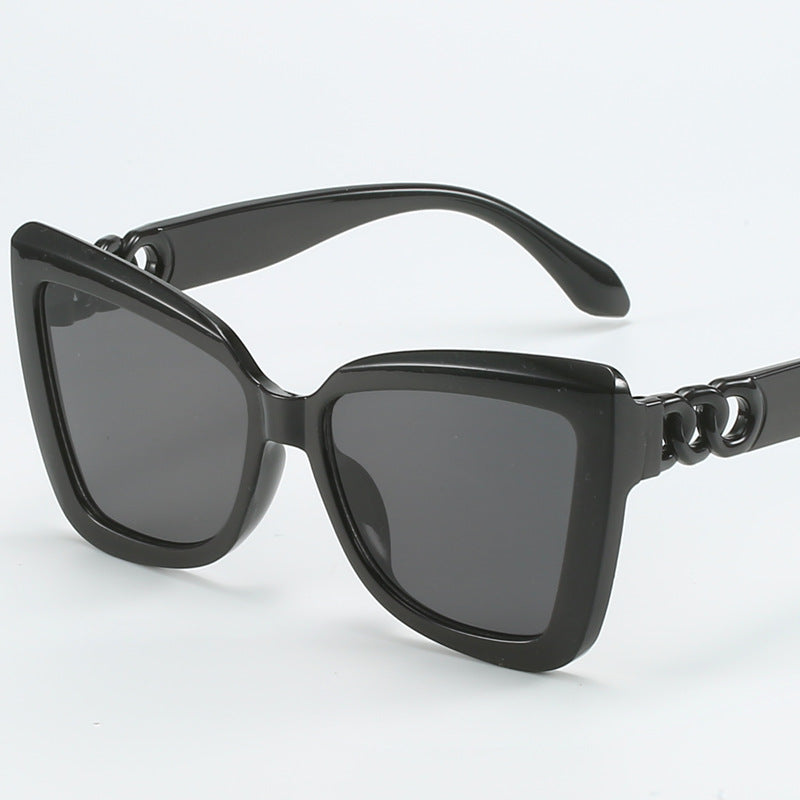 Ladies modern cat-eye sunglasses with clear frame and UV protection Stornfield