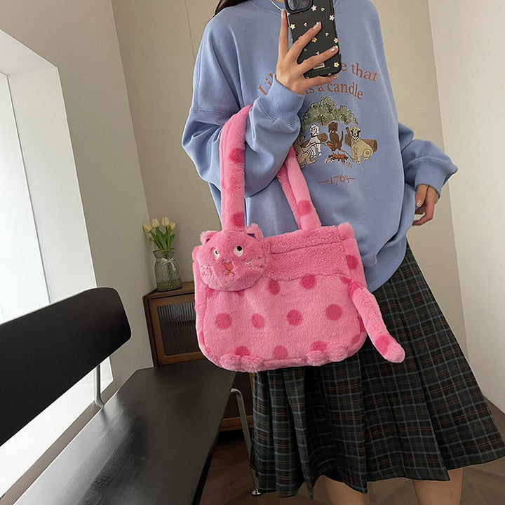 Plush shoulder bag with animal motif Stornfield