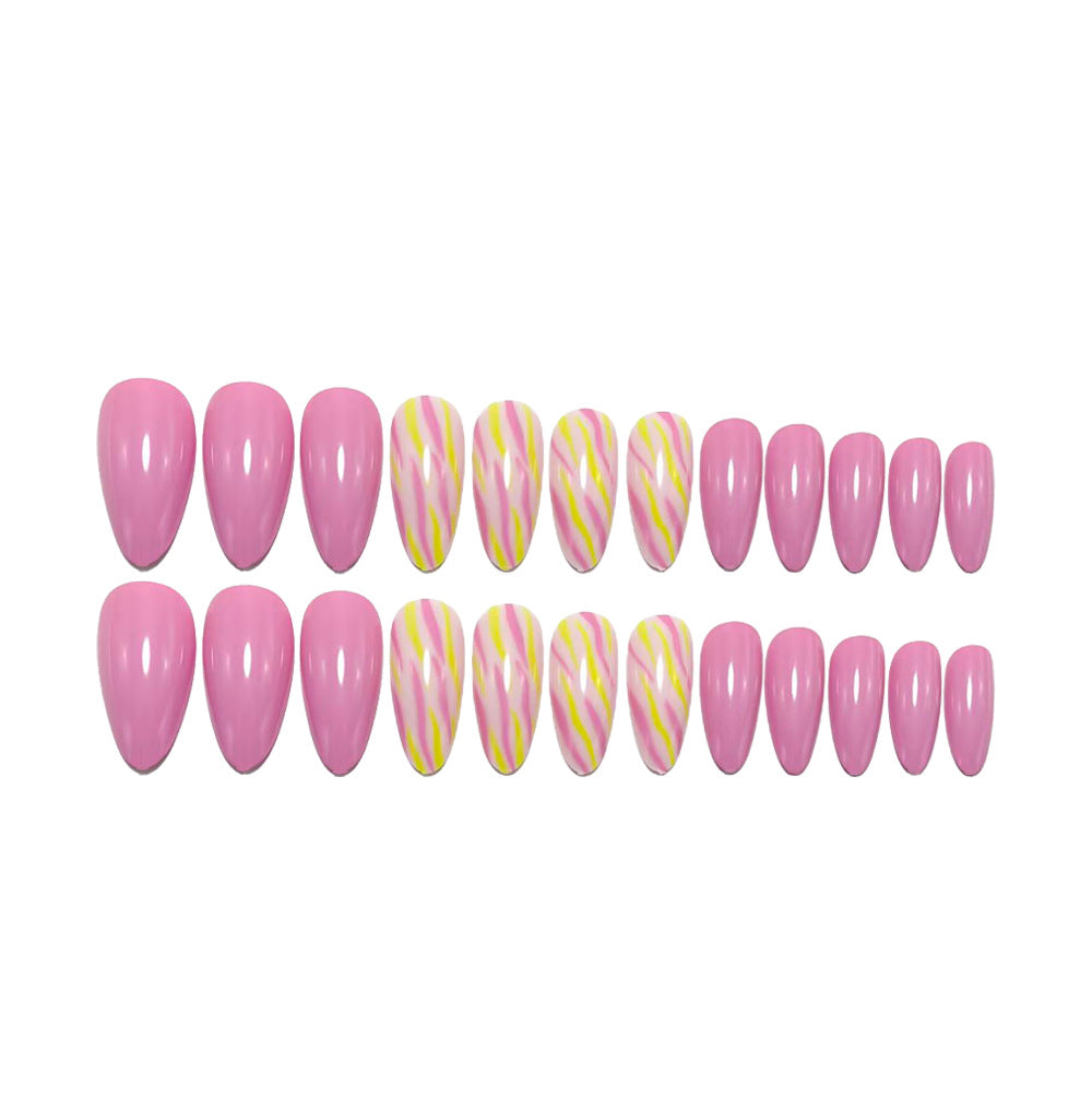 Acrylic nails with Creative Colorful Patterns Stornfield