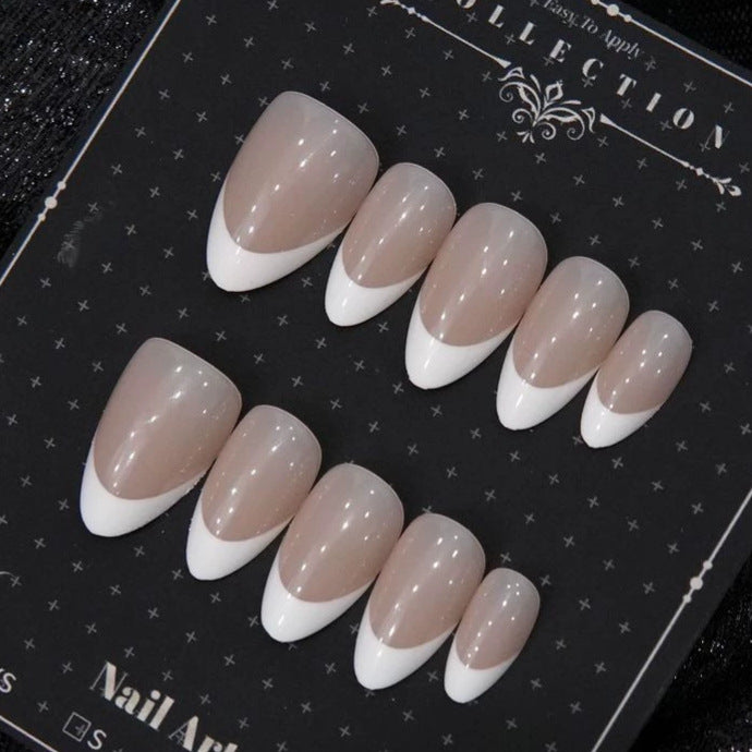 Elegant French Tip Press-On Nails