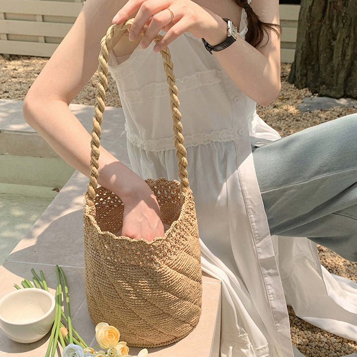 Hand-knotted basket bag Stornfield