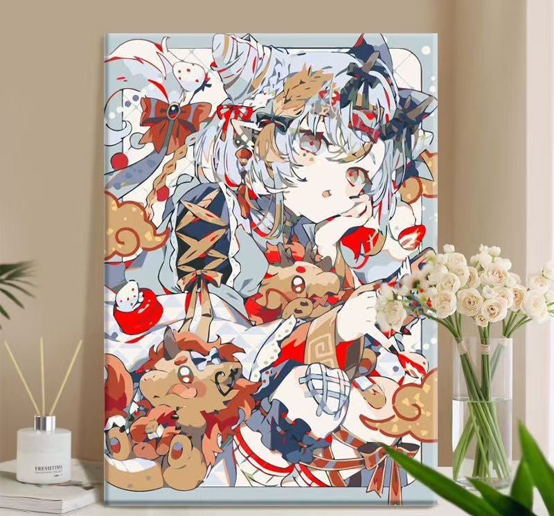 Whimsical Anime-Themed Canvas Art Print Stornfield