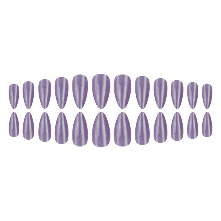 Long Glossy Stiletto Press-On Nails Stornfield