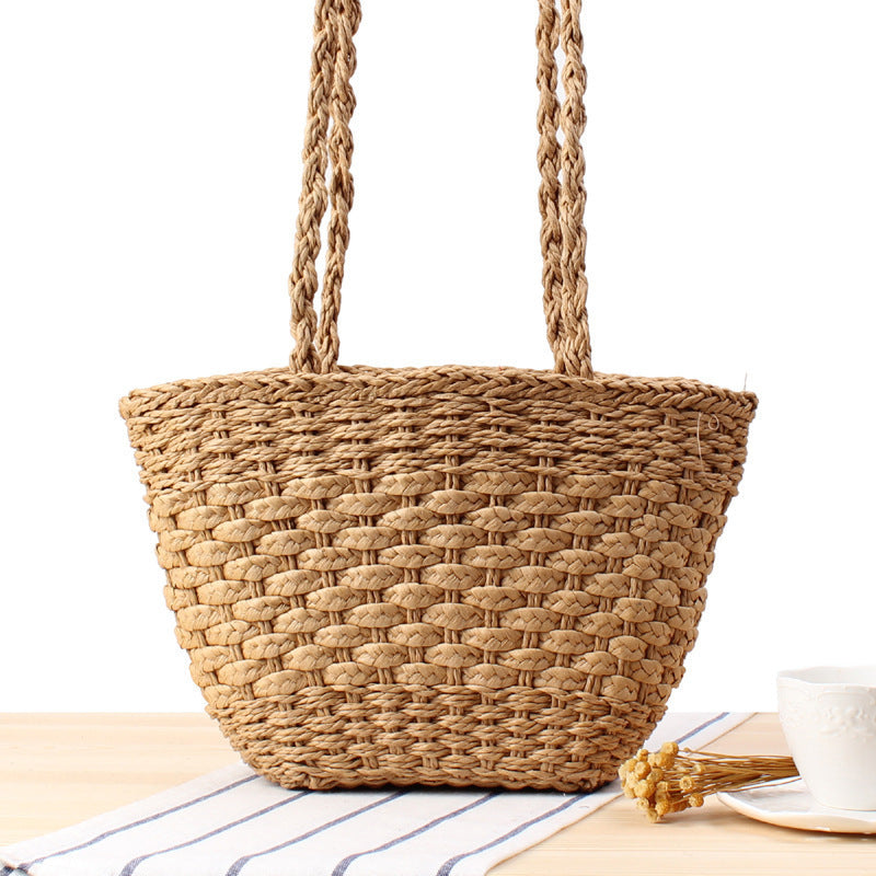 Handcrafted straw tote bag Stornfield