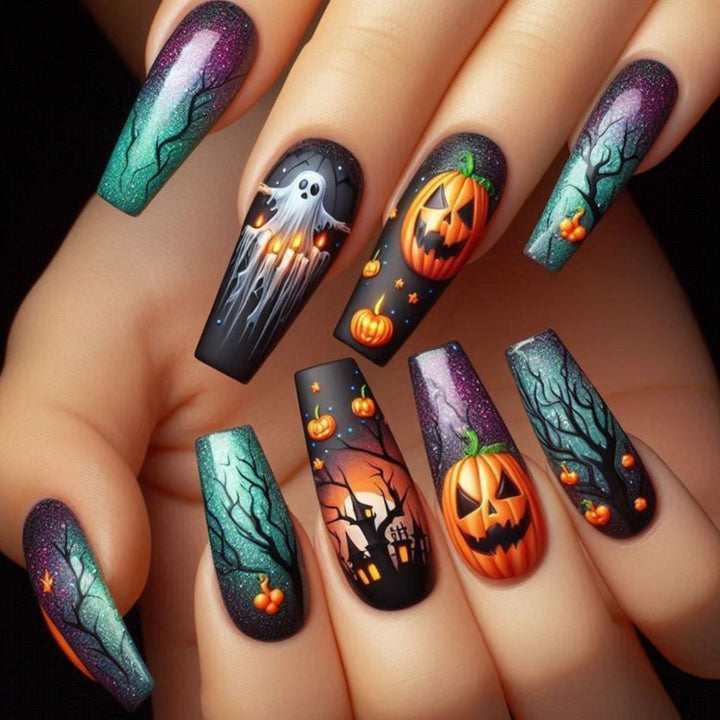 Halloween-Themed 3D Acrylic Nail Art Set Stornfield 1789713451