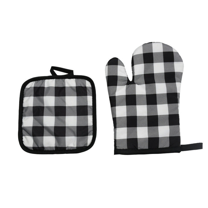 quilted insulated cotton oven mitt and pot holder set Stornfield