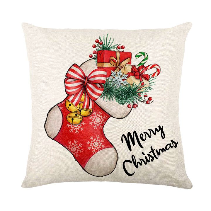 Festive Christmas Tree Decorative Throw Pillow Cover