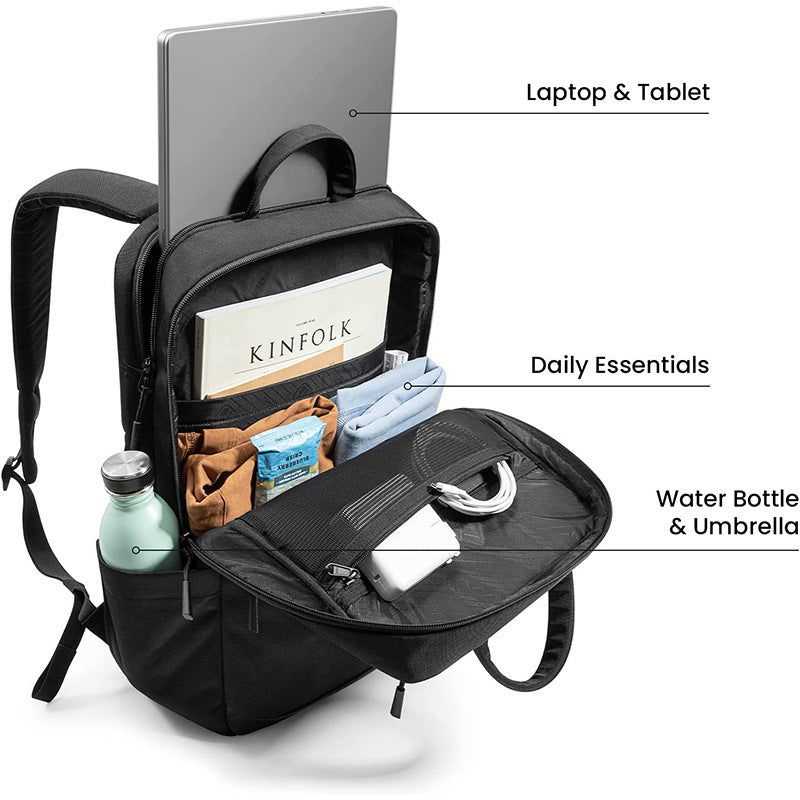 Men's practical business backpack with padded laptop compartment and organization system Stornfield