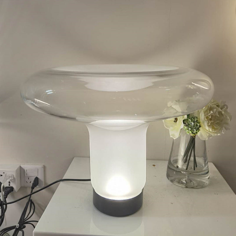Modern Sculptural Glass Table Lamp