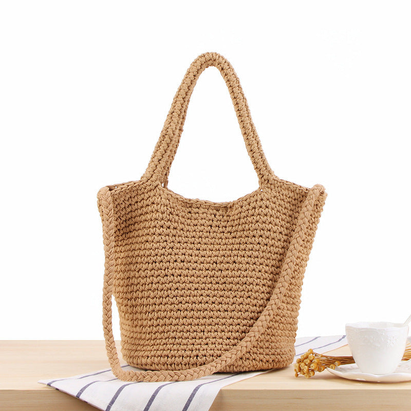 Hand-knotted tote bag with sophisticated design Stornfield