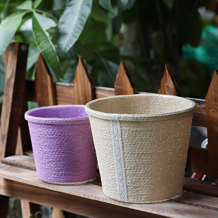 Natural Fiber Decorative Storage Container Stornfield