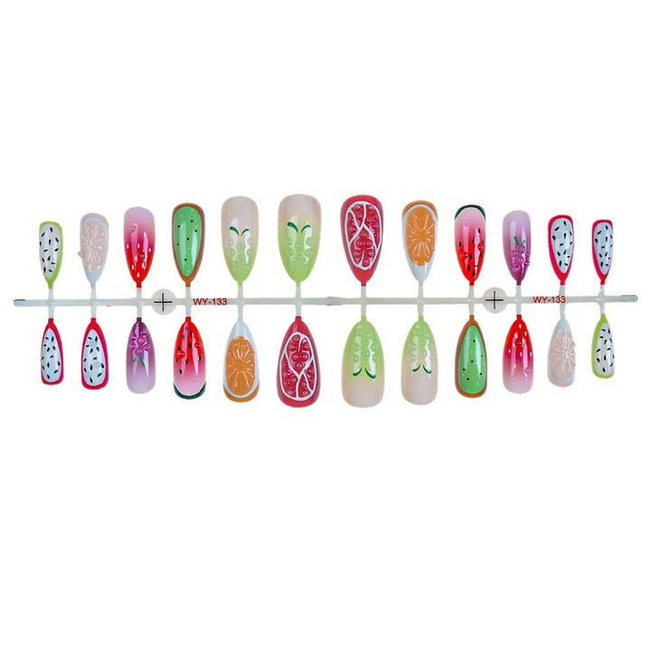 Fruit-Themed Press-On Nail Set Stornfield