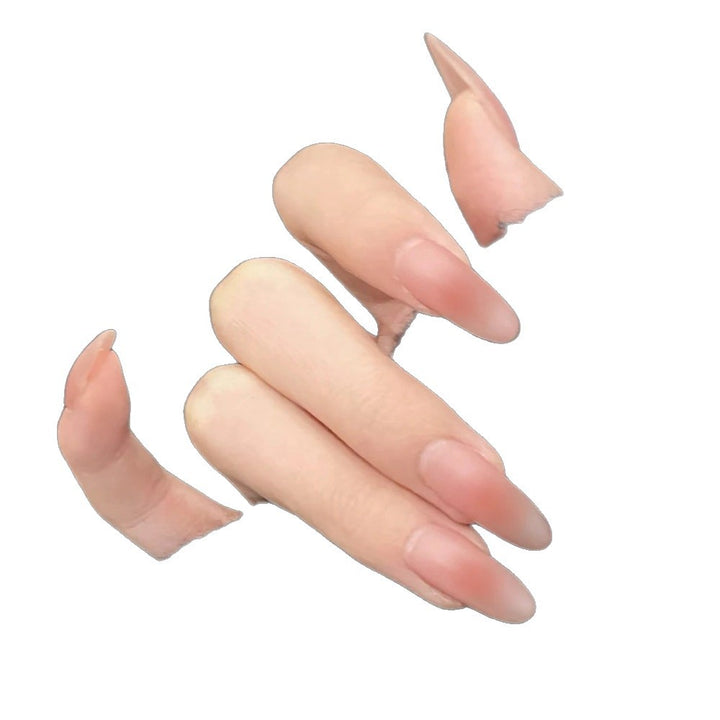 Matte Almond-Shaped Nail Extensions