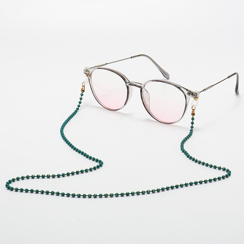 Fashionable Cat-Eye Glasses with Beaded Chain Stornfield
