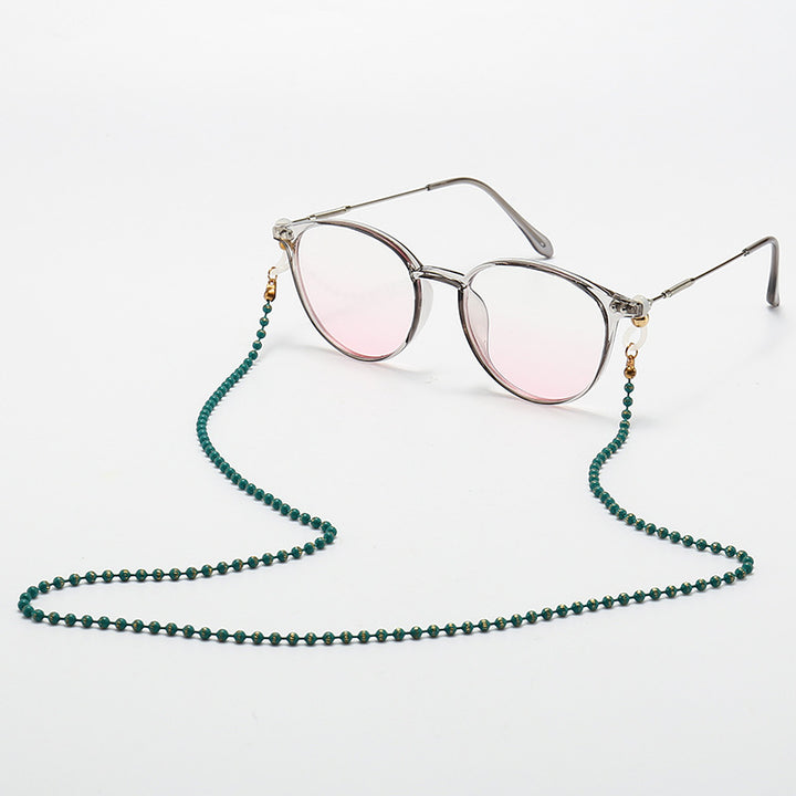 Fashionable Cat-Eye Glasses with Beaded Chain Stornfield