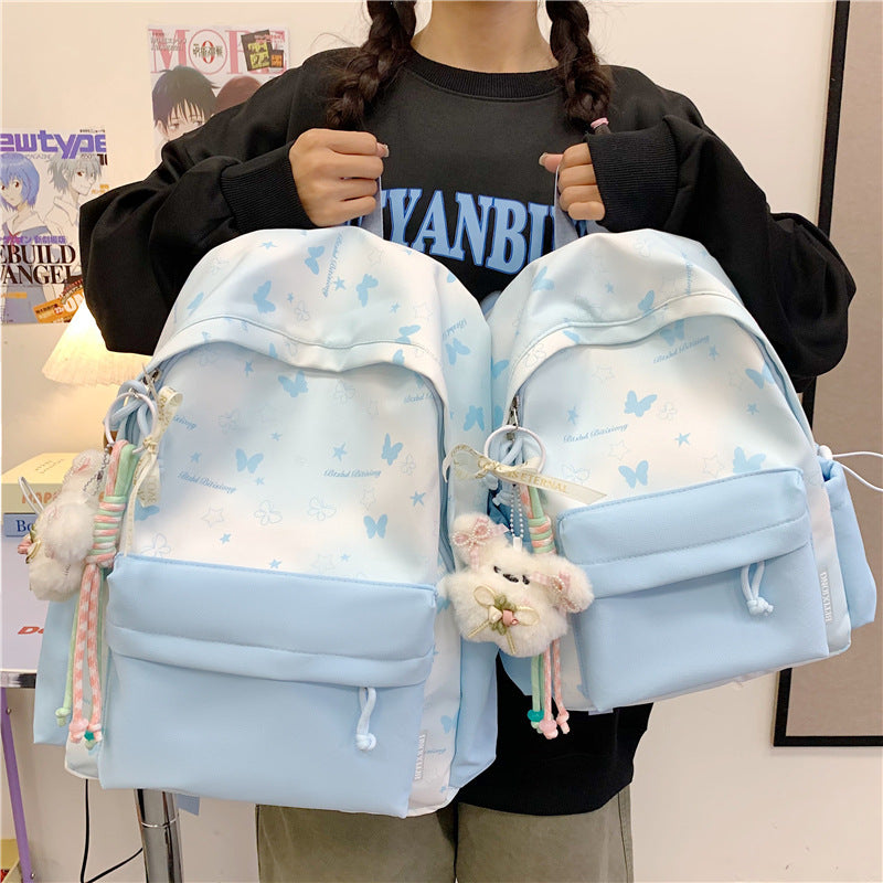 Leisure Backpack with Floral Appliqués Stornfield
