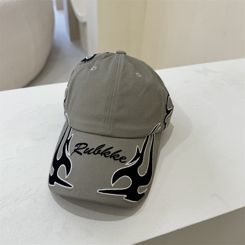 Men's Graphic Flame-Embroidered Baseball Cap Stornfield