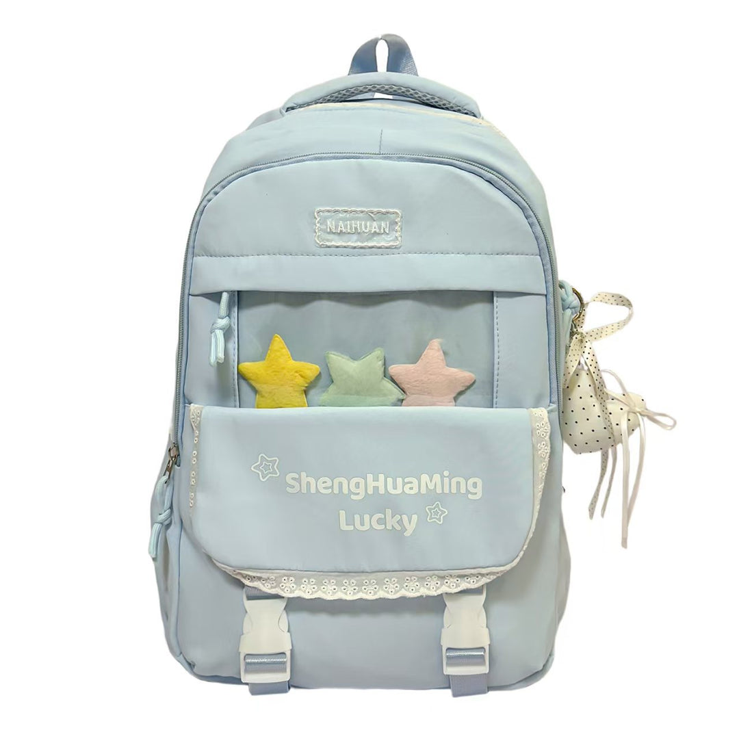 Playful Star-Embellished Backpack Stornfield