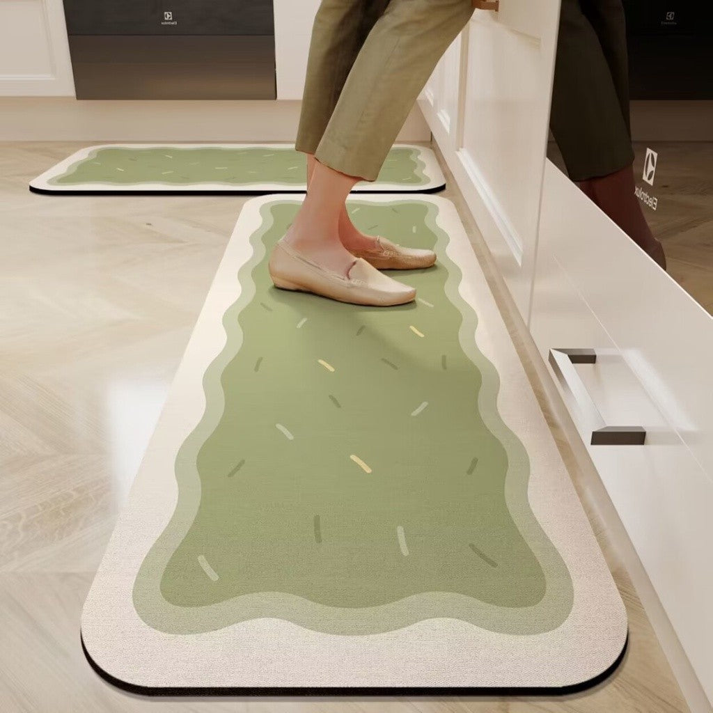 Modern Geometric Kitchen Runner Mat