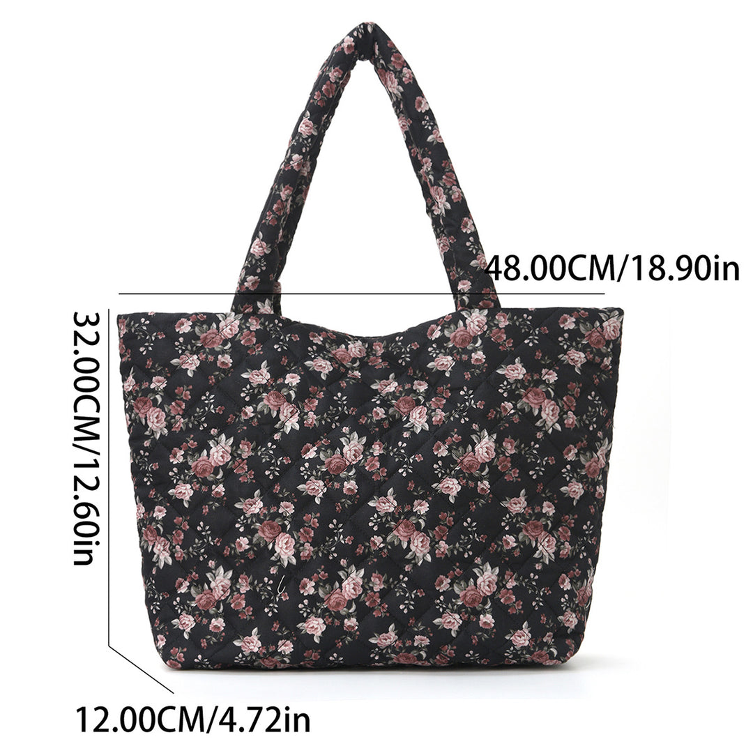 Trendy shopping bag with cute bear and strawberry design Stornfield