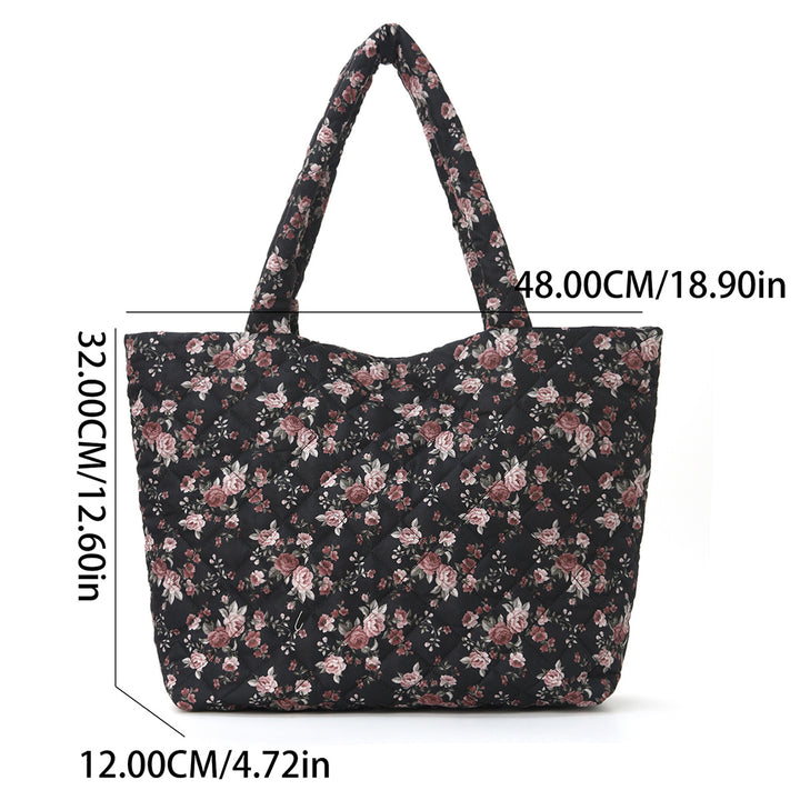Trendy shopping bag with cute bear and strawberry design Stornfield