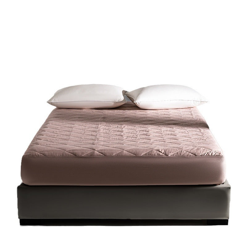 Quilted Fitted Mattress Protector Pad with Deep Elastic Skirt